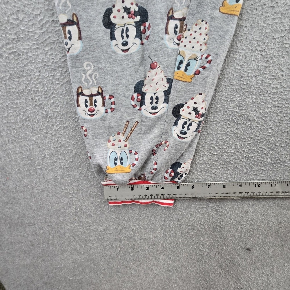 Disney Parks Men Sleepwear XL Gray One‎ Piece Pajamas Mickey Jumpsuit - Picture 11 of 15